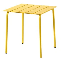 Valerie_objects Aligned Ruokapöytä, 70 X 70 Cm, Keltainen