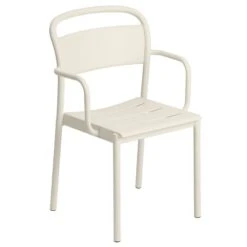 Muuto Linear Steel Käsinojallinen Tuoli, Luonnonvalkoinen
